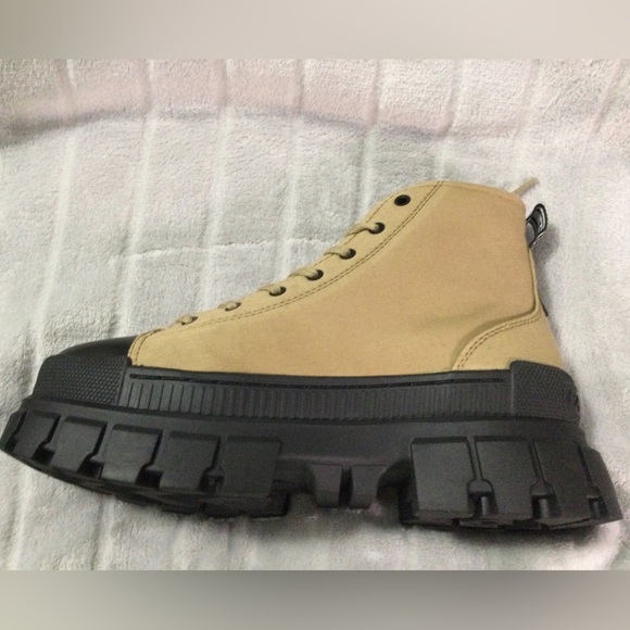 Palladium Women’s Revolt HI TX Platform Canvas Olive Boots - Picture 9 of 15